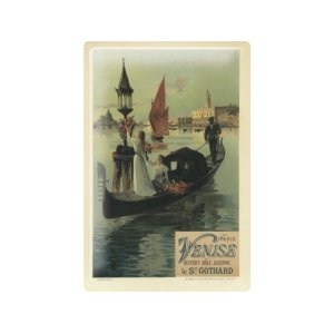 画像: アンティーク風サインプレート　イタリア　ヴェネツィア　Venezia　30ｘ20cm【カラー・マルチ】【カラー・グリーン】【カラー・ブラック】