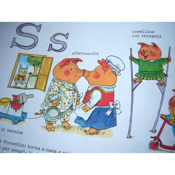 画像2: イタリア語　アルファベットから学ぼう　リチャード・スキャリーの絵本　ABC. I grandi classici　Richard Scarry 対象年齢3歳以上 【A1】 (2)