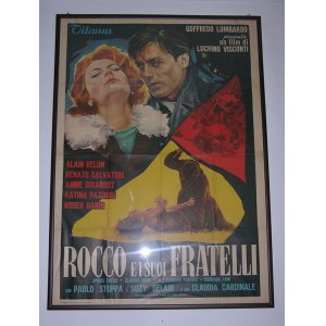 画像: イタリア　映画　アンティークポスター　Rocco e i suoi fratelli (1960年) 若者のすべて ルキノ・ヴィスコンティ 140 x 100 cm