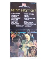 画像: イタリア　映画　アンティークポスター FELLINI SATYRICON (1969) サテリコン フェデリコ　フェリーニ 33 x 70 cm locandine