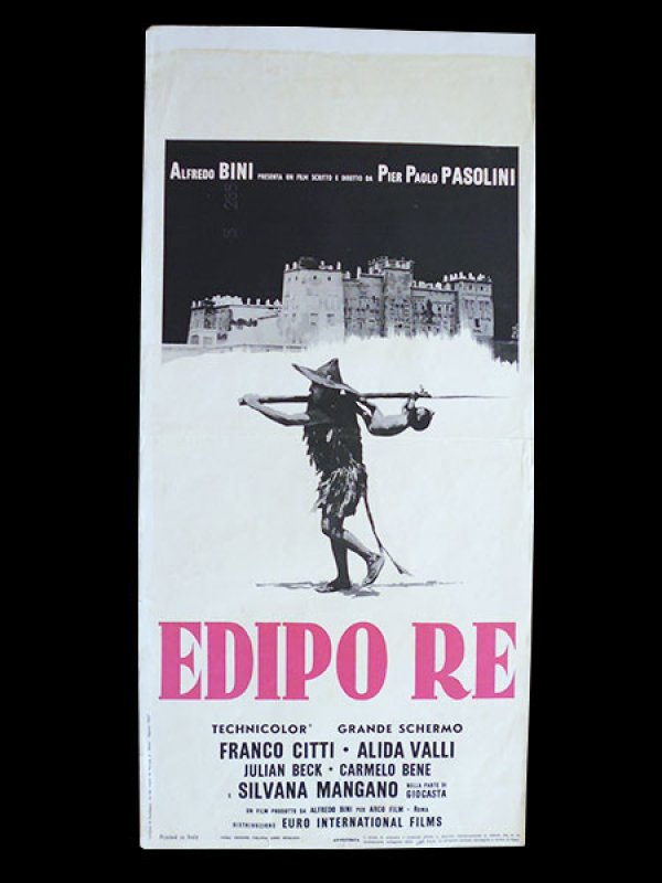 画像1: イタリア　映画　アンティークポスター Edipo Re (1967年) アポロンの地獄 ピエル・パオロ・パゾリーニ アリダヴァリ 33 x 70 cm locandine (1)