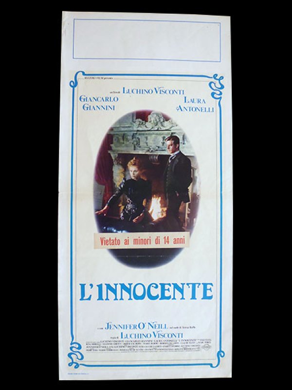 画像1: イタリア　映画　アンティークポスター L'innocente (1976年) イノセント ルキノ・ヴィスコンティ 33 x 70 cm locandine (1)