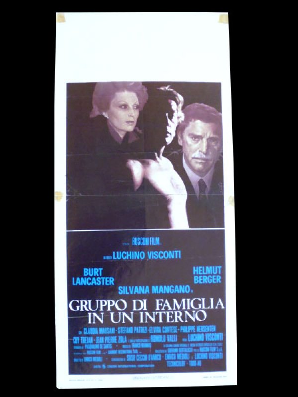 画像1: イタリア　映画　アンティークポスター Gruppo di famiglia in un interno (1974年) 家族の肖像 ルキノ・ヴィスコンティ 33 x 70 cm locandine (1)