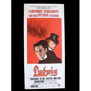 画像: イタリア　映画　アンティークポスター Ludwig (1973年) ルードウィヒ神々の黄昏 ルキノ・ヴィスコンティ 33 x 70 cm locandine