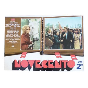 画像: イタリア　映画　アンティークポスター　Novecento (1976年) 1900年  ベルナルド・ベルトルッチ 50 x 70 cm FOTO BUSTE