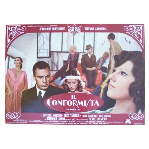 画像: イタリア　映画　アンティークポスター　Il conformista (1970年) 暗殺の森  ベルナルド・ベルトルッチ 50 x 70 cm FOTO BUSTE