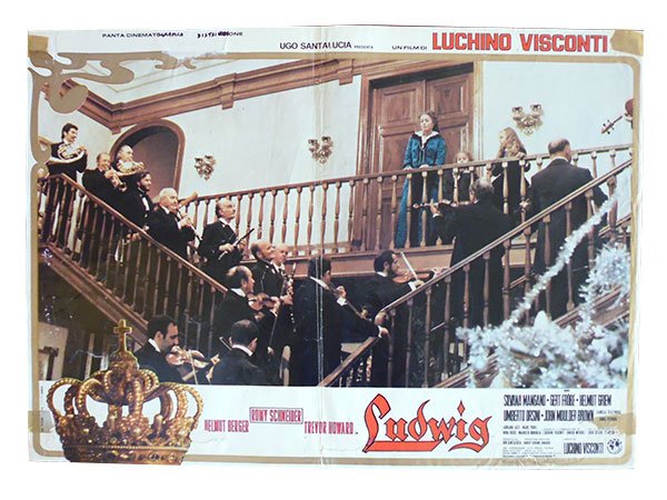 画像1: イタリア　映画　アンティークポスター　Ludwig (1973年) ルードウィヒ神々の黄昏 ルキノ・ヴィスコンティ 50 x 70 cm FOTO BUSTE (1)