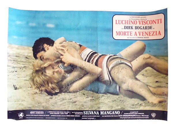 画像1: イタリア　映画　アンティークポスター　La morte a Venezia (1971) ベニスに死す ルキノ・ヴィスコンティ 50 x 70 cm FOTO BUSTE (1)