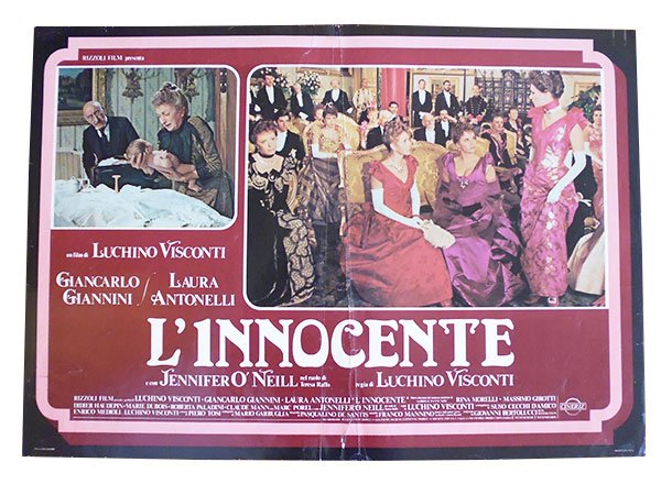 画像1: イタリア　映画　アンティークポスター　L'innocente (1976年) イノセント ルキノ・ヴィスコンティ 50 x 70 cm FOTO BUSTE (1)