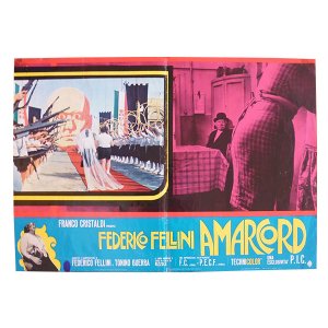 画像: イタリア　映画　アンティークポスター　Amarcord (1973年) フェリーニのアマルコルド  フェデリコ　フェリーニ 50 x 70 cm FOTO BUSTE