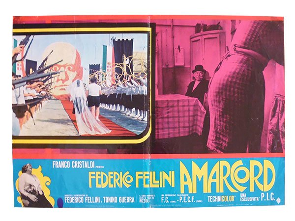 イタリア 映画 アンティークポスター Amarcord (1973年) フェリーニの 