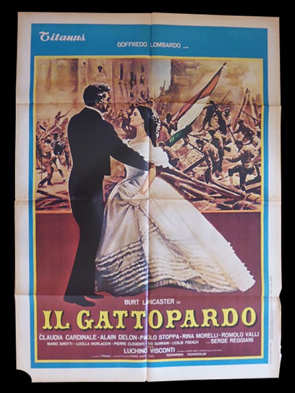 画像1: イタリア　映画　アンティークポスター　Il gattopardo (1963年) 山猫 ルキノ・ヴィスコンティ 100 x 140 cm manifesti (1)
