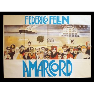 画像: イタリア　映画　アンティークポスター　Amarcord (1973年) フェリーニのアマルコルド  フェデリコ　フェリーニ 100 x 140 cm manifesti