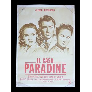 画像: イタリア　映画　アンティークポスター Il caso Paradine (1947年) パラダイン夫人の恋 アルフレッド・ヒッチコック アリダヴァリ 100 x 140 cm manifesti