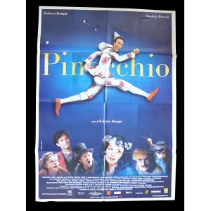 画像: イタリア　映画　アンティークポスター　Pinocchio (2002年) ピノッキオ ピノキオ ロベルト・ベニーニ ニコレッタ・ブラスキ ゴールデンラズベリー賞  100 x 140 cm manifesti