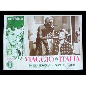 画像: イタリア　映画　アンティークポスター　Viaggio in Italia (1954年) イタリア旅行 ロベルト・ロッセリーニ イングリッド・バーグマン 30 x 50cm FOTO BUSTE