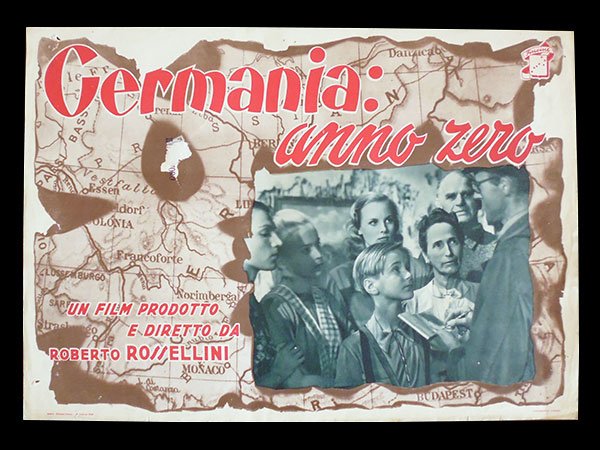 画像1: イタリア　映画　アンティークポスター　Germania anno zero（1948年）ドイツ零年 ロベルト・ロッセリーニ  30 x 40cm FOTO BUSTE (1)