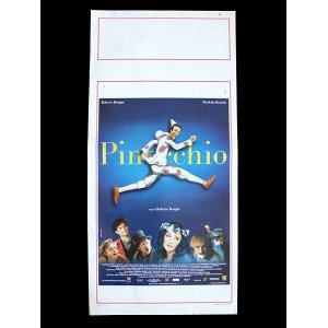 画像: イタリア　映画　アンティークポスター　Pinocchio (2002年) ピノッキオ　ピノキオ ロベルト・ベニーニ ニコレッタ・ブラスキ ゴールデンラズベリー賞  33 x 70 cm locandine
