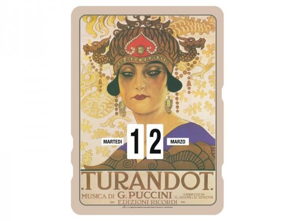 画像1: 万年カレンダー RICORDI - TURANDOT - イタリア インテリア【カラー・マルチ】 (1)