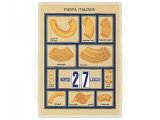 画像: 万年カレンダー イタリアンパスタ ホワイト PASTA ITALIANA BIANCA - イタリア インテリア【カラー・ホワイト】【カラー・イエロー】