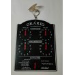 画像1: イタリア語表記営業時間表　ORARIO DI APERTURA 時計・チェーン付き  25 x 18 cm【カラー・ブラック】 (1)