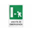 画像3: イタリア語表記  非常口 Uscita di Emergenza 20 x 30 cm 【カラー・グリーン】【カラー・ホワイト】 (3)