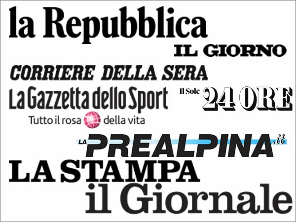画像1: イタリアの新聞: Corriere della Sera, la Repubblica, La Gazzetta dello Sport, La Stampa, Il Giornale, Il Giorno, IL SOLE 24 ORE, LA PREALPINA【B2】【C1】 (1)