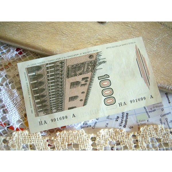 画像5: イタリアのリラ紙幣　1000リラ　マルコ・ポーロ 【カラー・ブラウン】 (5)