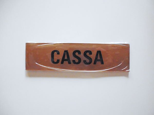 画像1: イタリア語表記貼付けタイプ レジ CASSA 【カラー・イエロー】【カラー・ブラック】 (1)