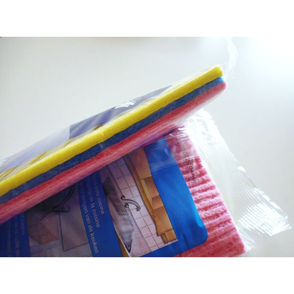 画像3: 便利なスポンジ布巾　【カラー・イエロー】【カラー・ピンク】【カラー・ブルー】 (3)