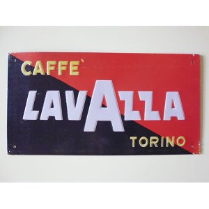 画像: 【一点限り】イタリア LAVAZZA ラヴァッツァ　アンティークサインプレート　【カラー・ブラック】【カラー・レッド】