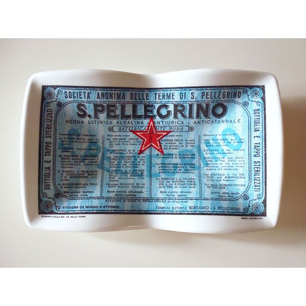 画像1: イタリア Sanpellegrino サンペッレグリーノ　アンティークアッシュトレー　灰皿【カラー・ホワイト】【カラー・ブルー】 (1)