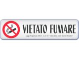 画像: イタリア語表記シール貼付けタイプ  禁煙　VIETATO FUMARE 3D 【カラー・レッド】【カラー・ホワイト】