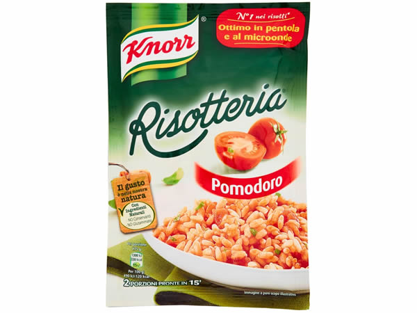 イタリア トマトのリゾット インスタント食品 2人分 Knorr クノール - Knorr - Risotteria, Minestra  Preparata Disidratata Con Pomodoro - 15 pezzi da 175 g [2625 g] -  Antiquarium Milano