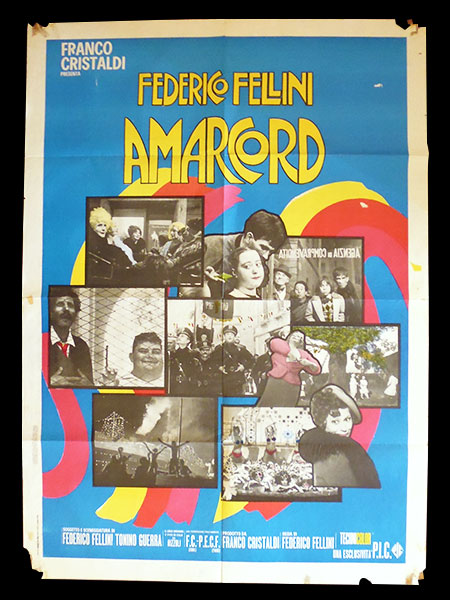 イタリア 映画 アンティークポスター Amarcord (1973年) フェリーニ